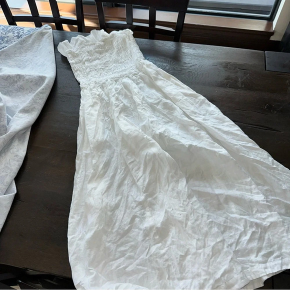 Aritzia Wilfred Portea Linen Dress White - Picture 8 of 8